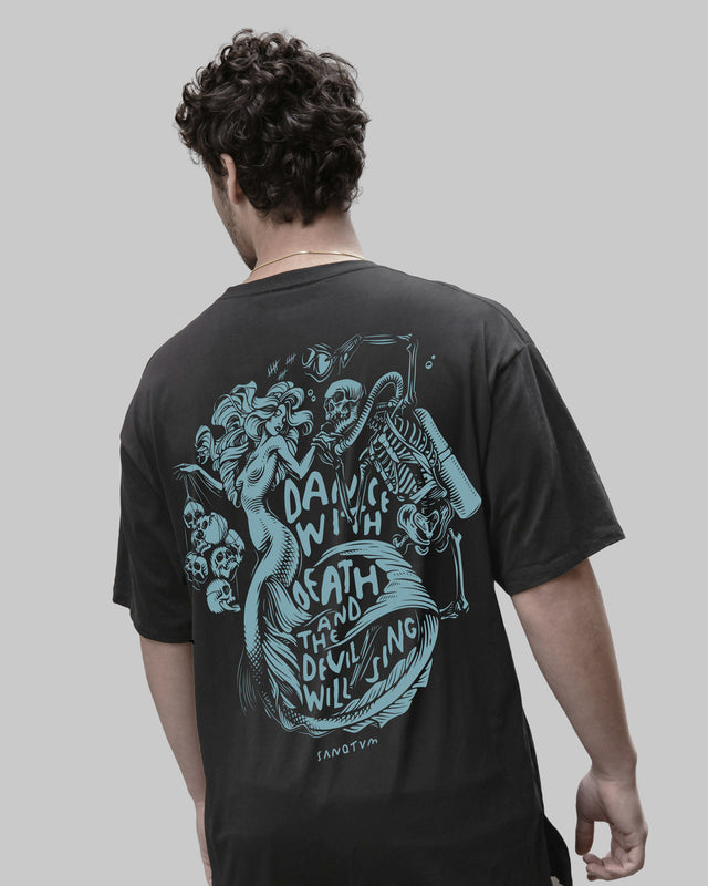 Dance With Death - Acid Washed Heavy T-Shirt