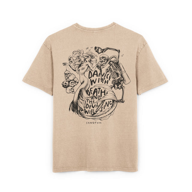 Dance With Death - Acid Washed Heavy T-Shirt