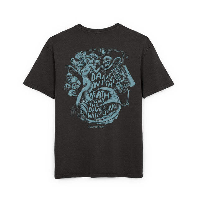 Dance With Death - Acid Washed Heavy T-Shirt